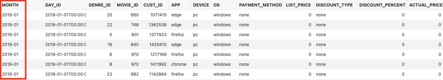 Automatically derived column from Object Store URI