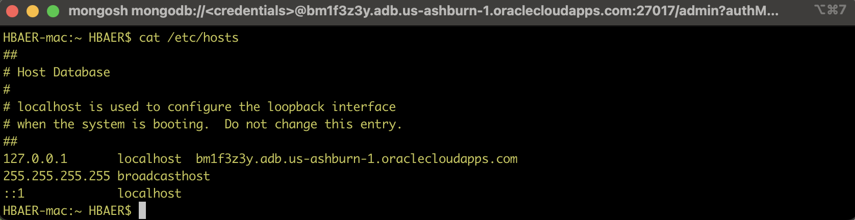 local /etc/hosts file with fqdn mapping to localhost
