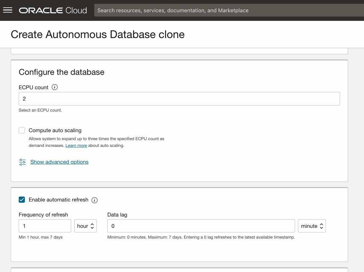Enable automatic refresh