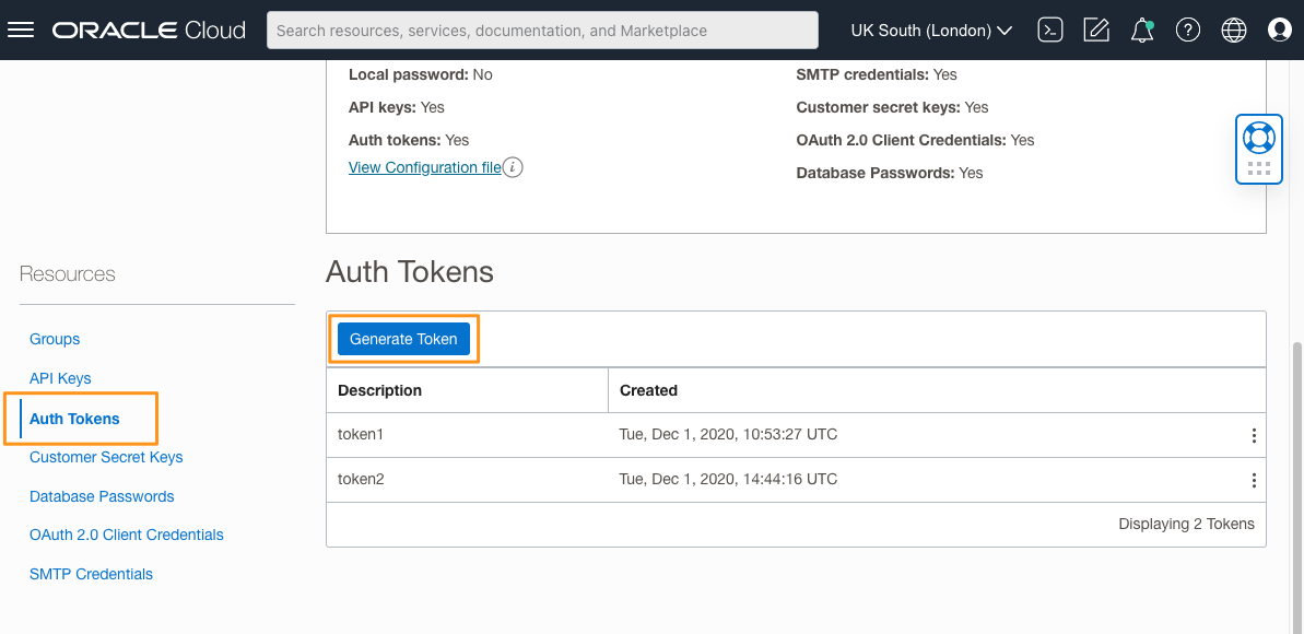 auth token generation