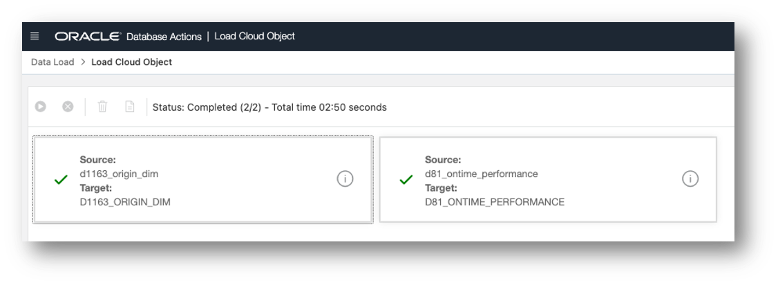 Data Load Job Complete