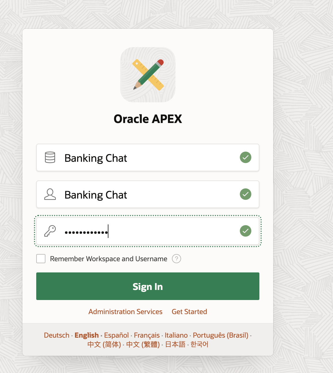 apex app login