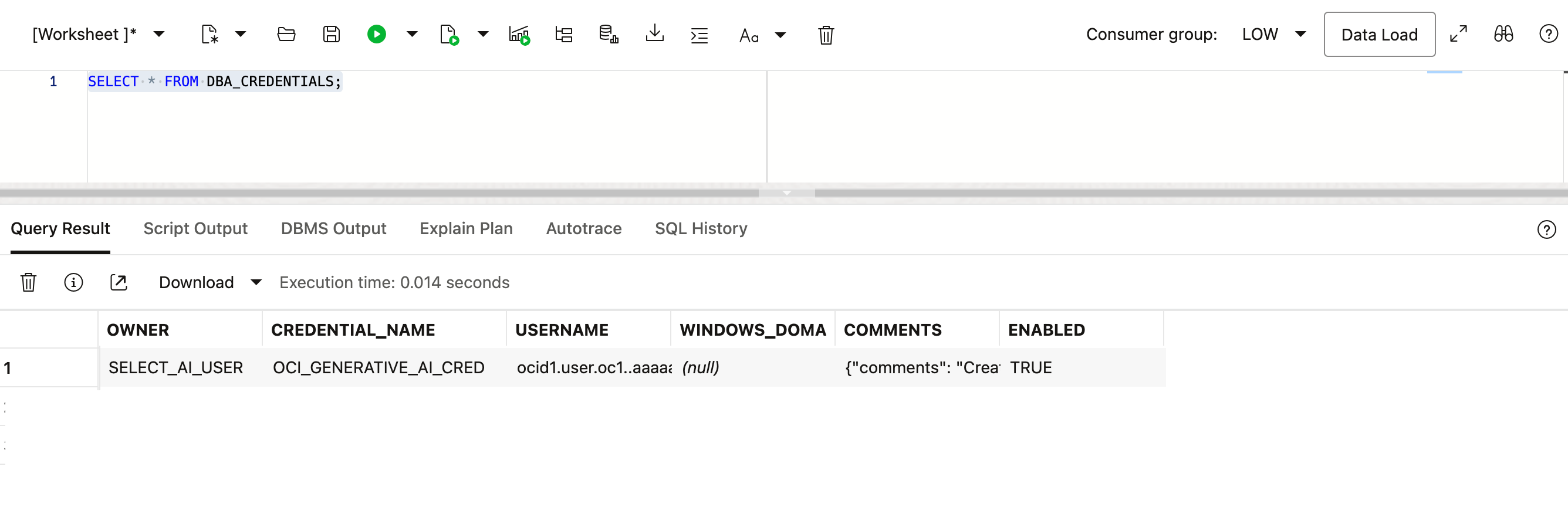 verify the credential