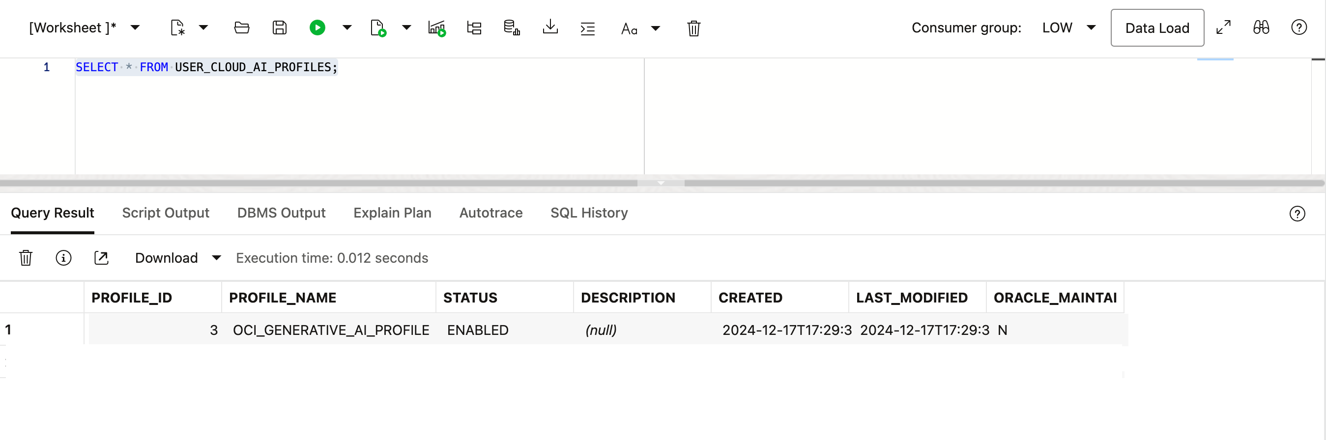 verify the ai profile