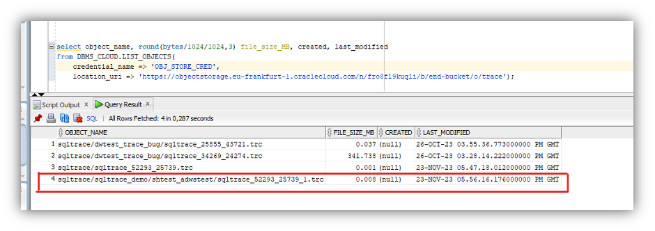 SQL Tracing in SQL Developer