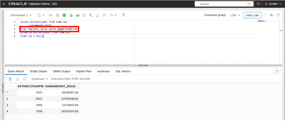 use cloud link object