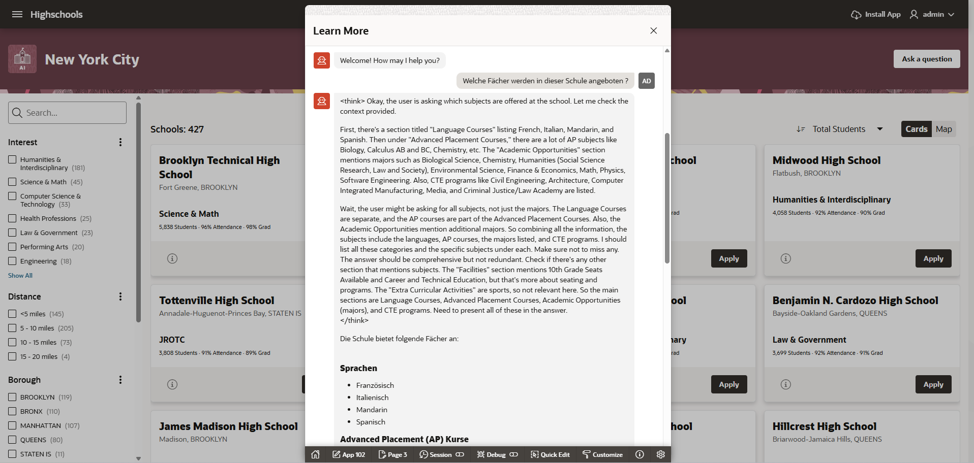 NYC demo chat with qwen3
