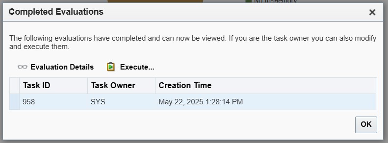 Completed Evaluation
