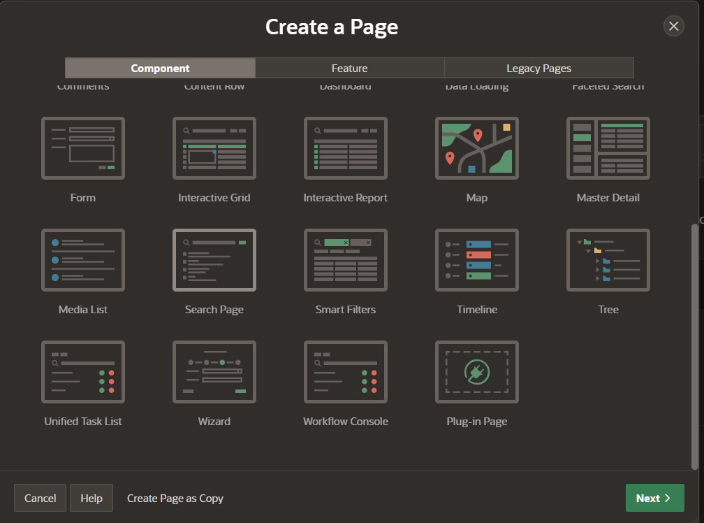 new search page step 1