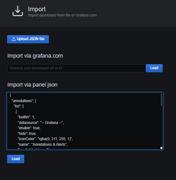 Grafana Import 2