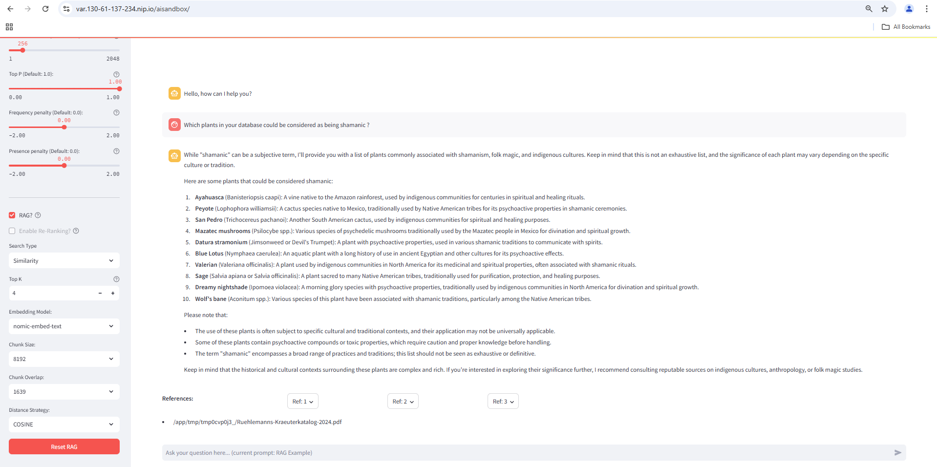 Dokumente im chat befragen