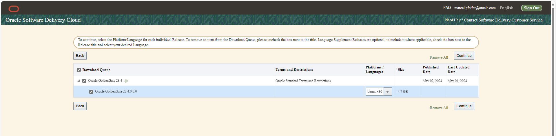 edelivery Suche nach GoldenGate