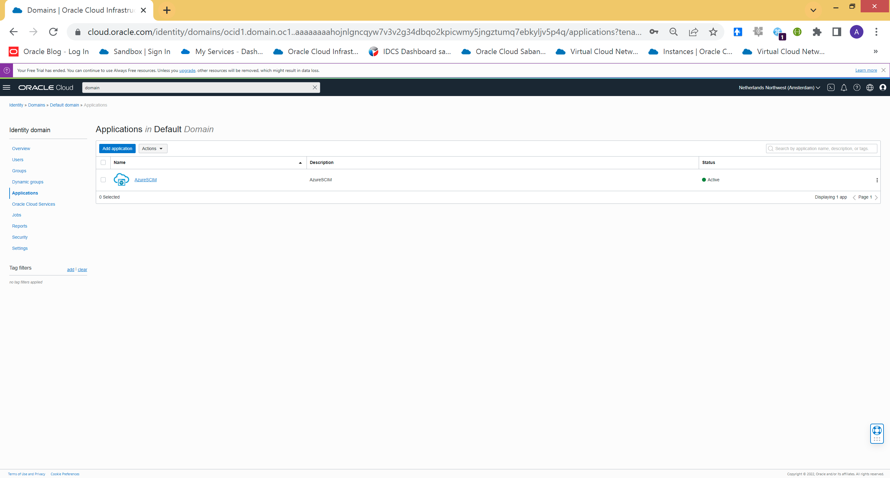 IAM Domain Applications