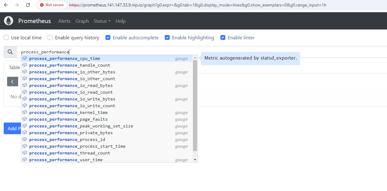goldengate metric query