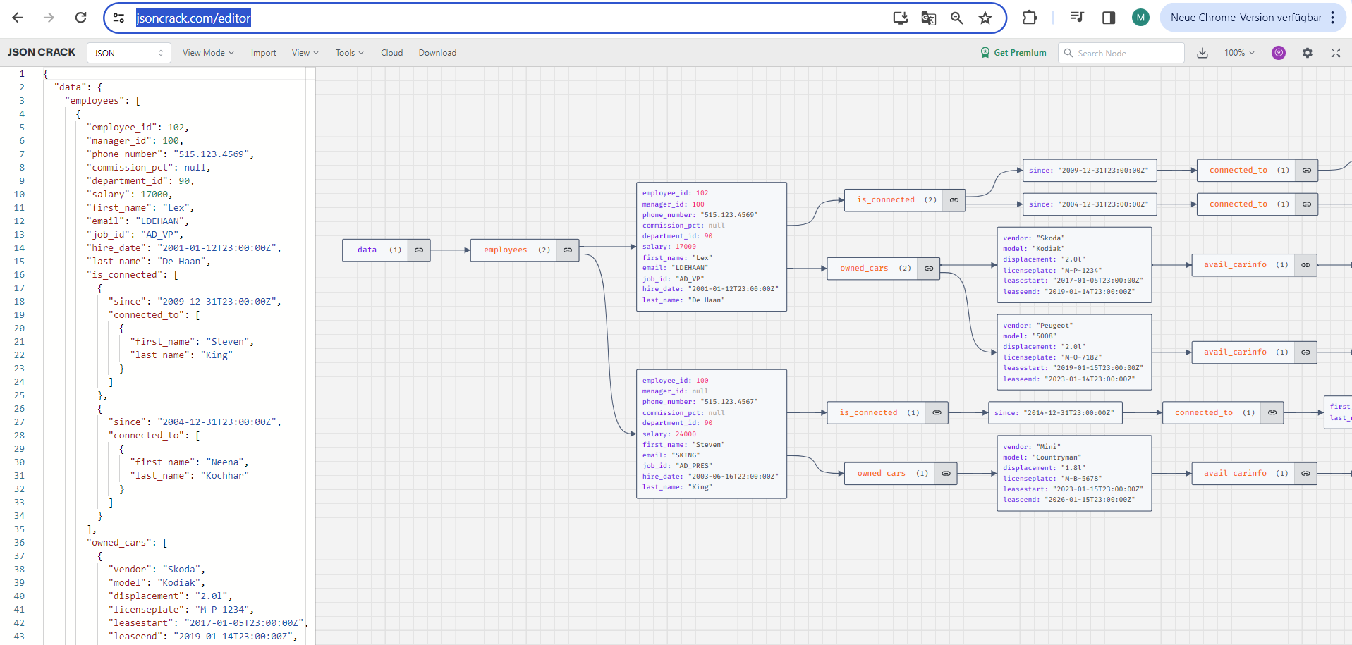 jsoncrack json editor