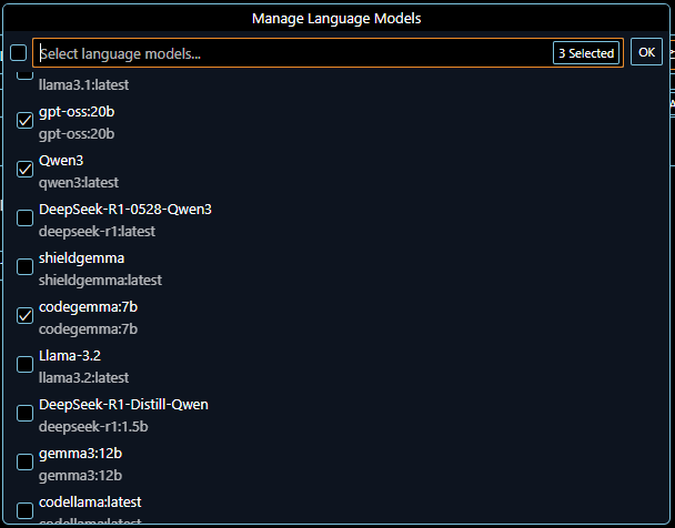 list of available llms