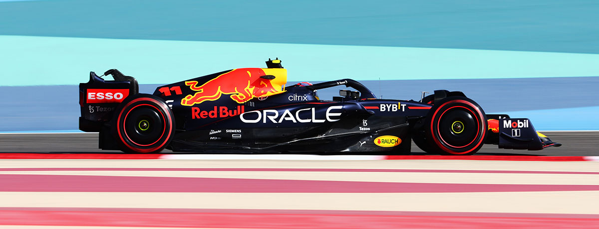 Oracle Red Bull Racing warmup lap