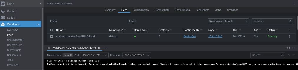 A screenshot of the Lens IDE Output.