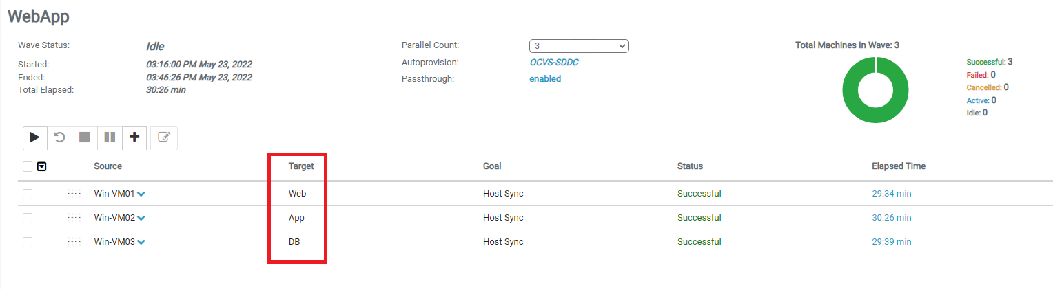 A screenshot of the WebApp with the target section outlined in red.