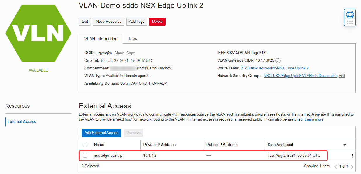 Add an External Access endpoint for NSX Edge HA VIP