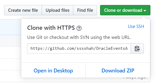 Screenshot of the Clone with HTTPS dialog box in GitHub.