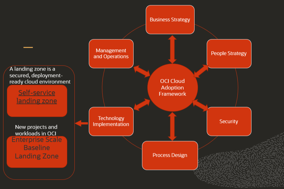 A graphic depicting the CAF landing zone.