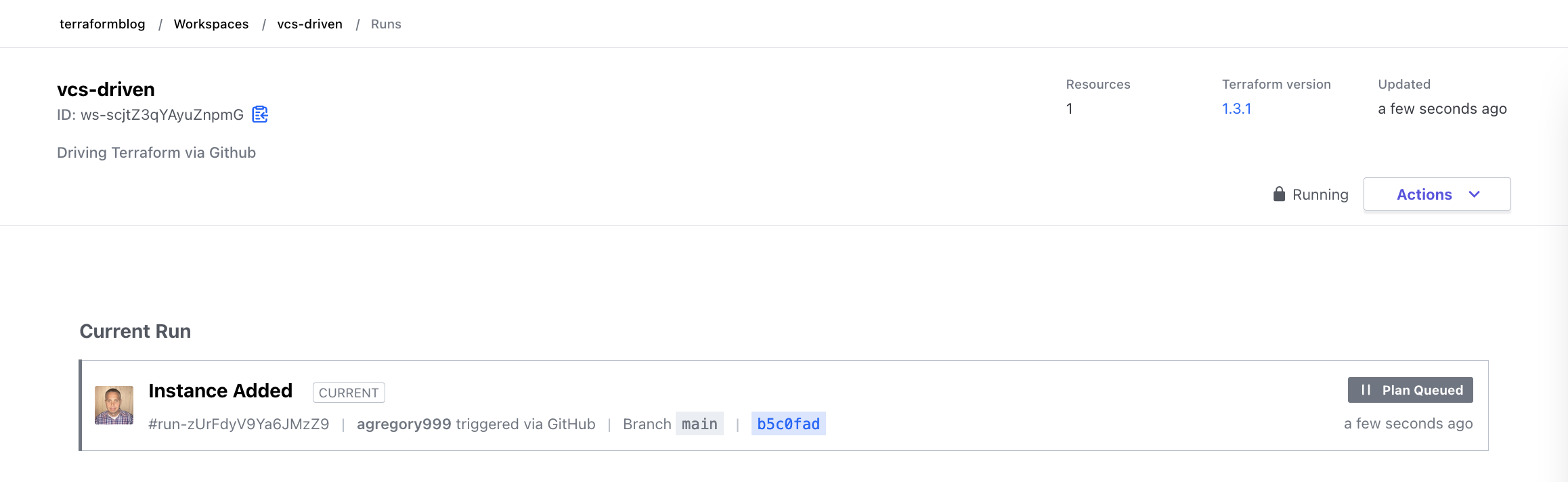 TF Cloud Automatic Plan