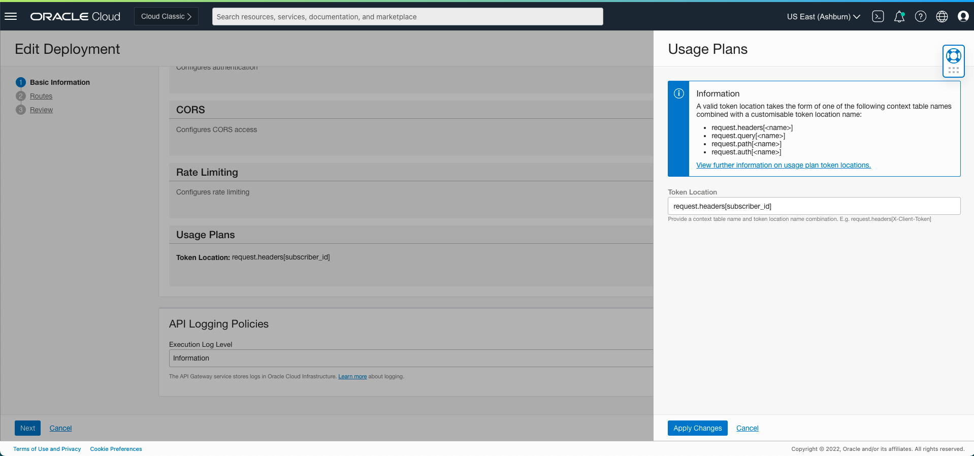A screenshot of the Edit Deployment page, showing the configuration of an API for usage plans.