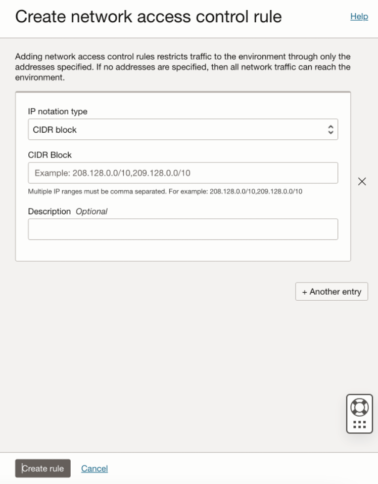 Creating and configuring access control rules.