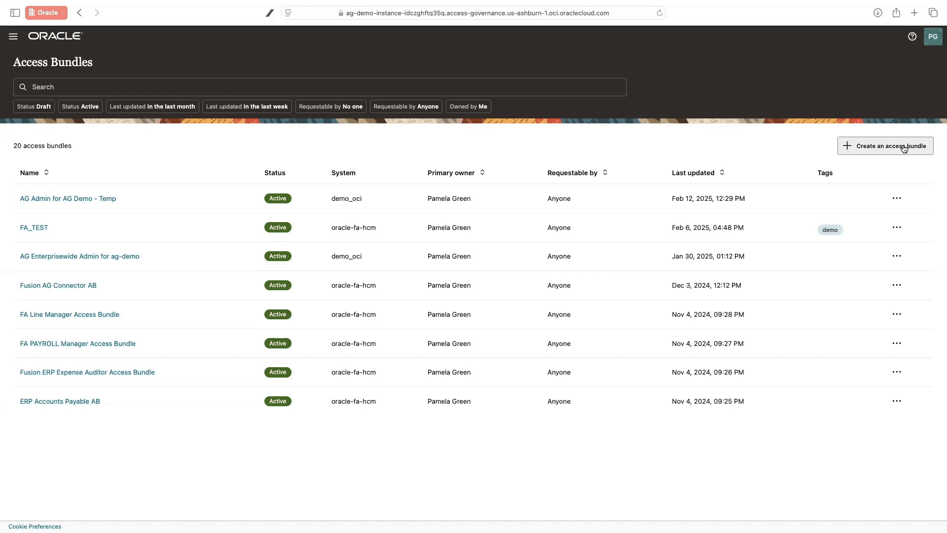 Animation for access provisioning with granular data access control in Access Governance.