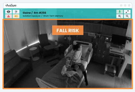 A patient that AvaSure signals as a fall risk.