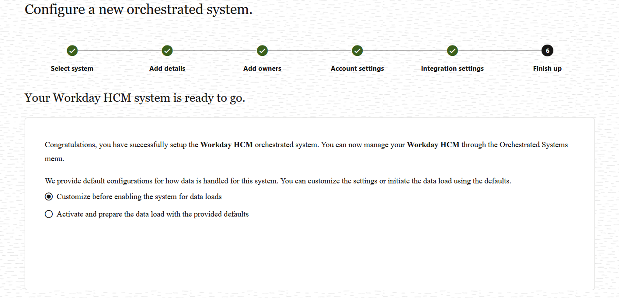 Workday integration customization in Access Governance.