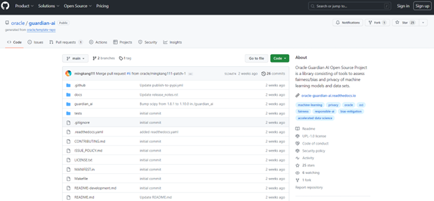 The Guardian AI GitHub page