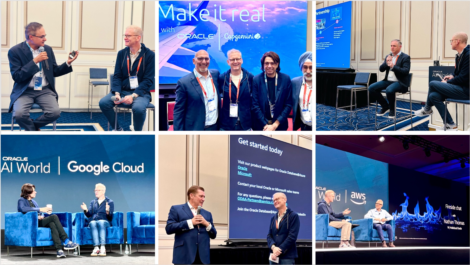 Nathan Thomas with various cloud leaders