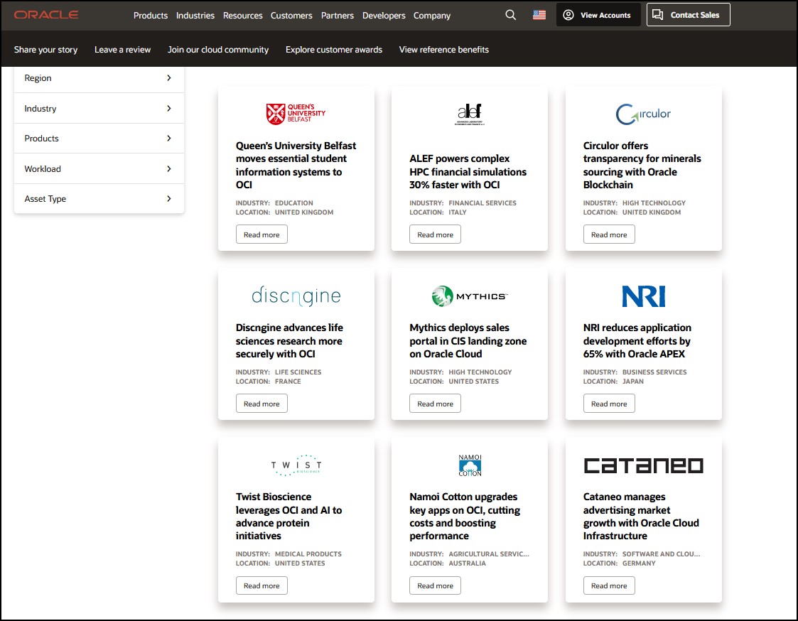 OCI Oracle Linux customer successes