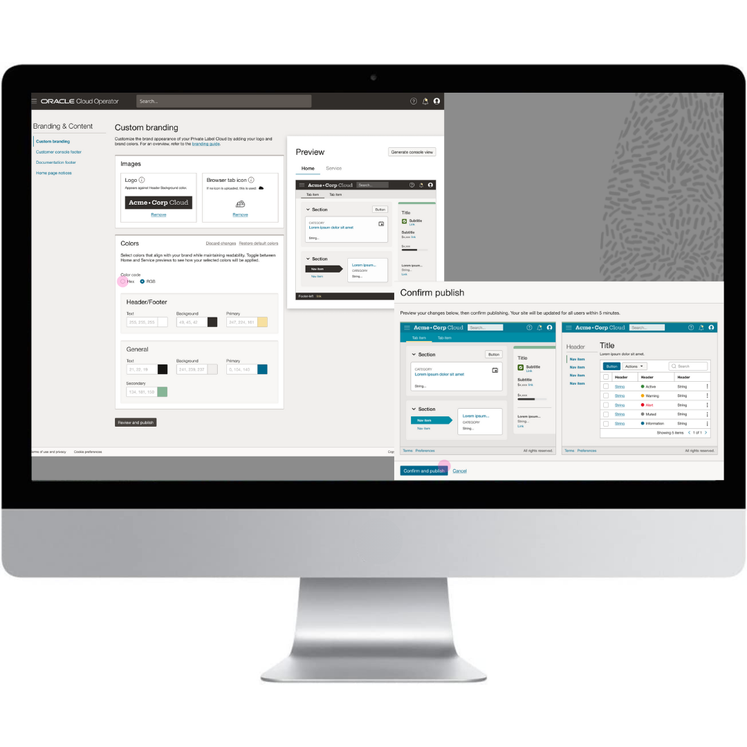 Oracle Alloy Brand and UX Customization tool