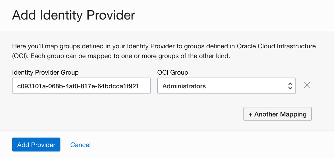 Figure 4: Add Mappings