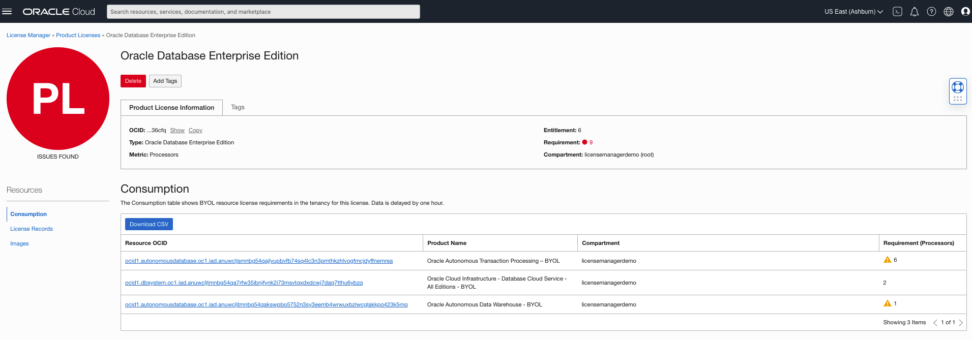 A screenshot of the Oracle Database Enterprise Edition page.