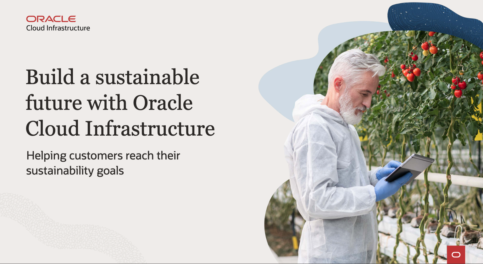 Build a sustainable future with Oracle Cloud Infrastructure