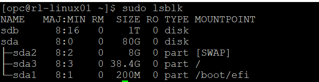 A screenshot of the resulting code from attaching a block volume.