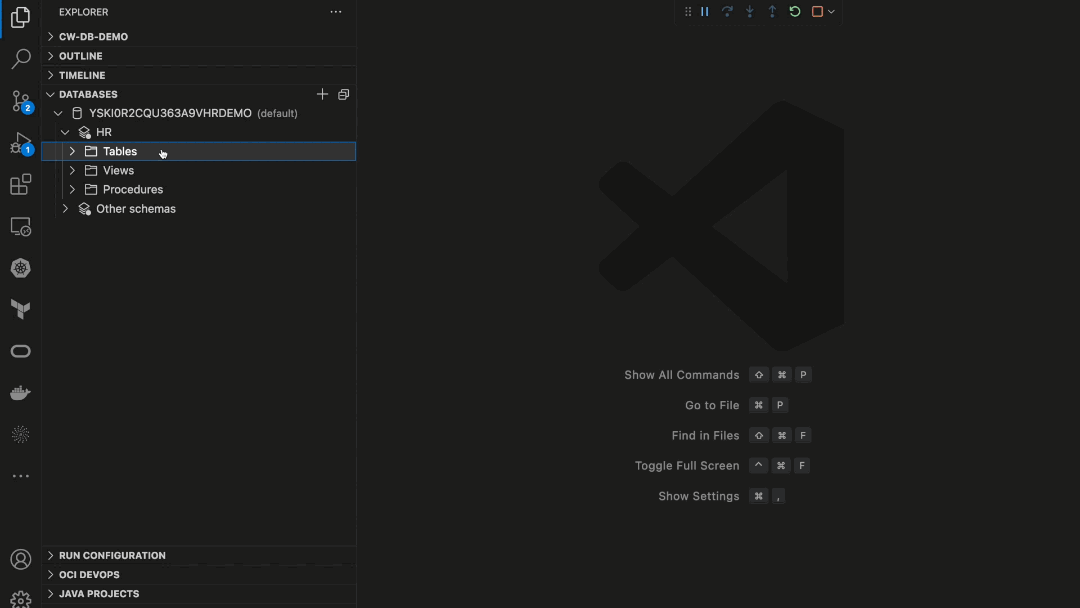 Create Micronaut Data classes from an ATP DB schema