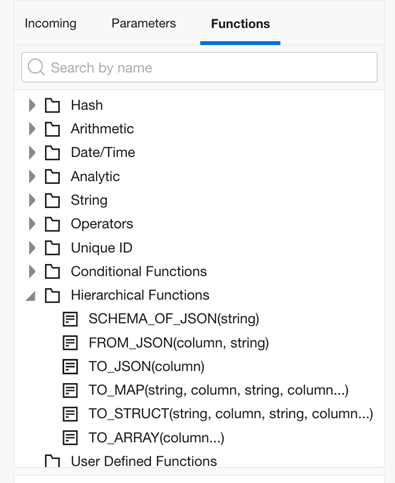 Functions in expression operator