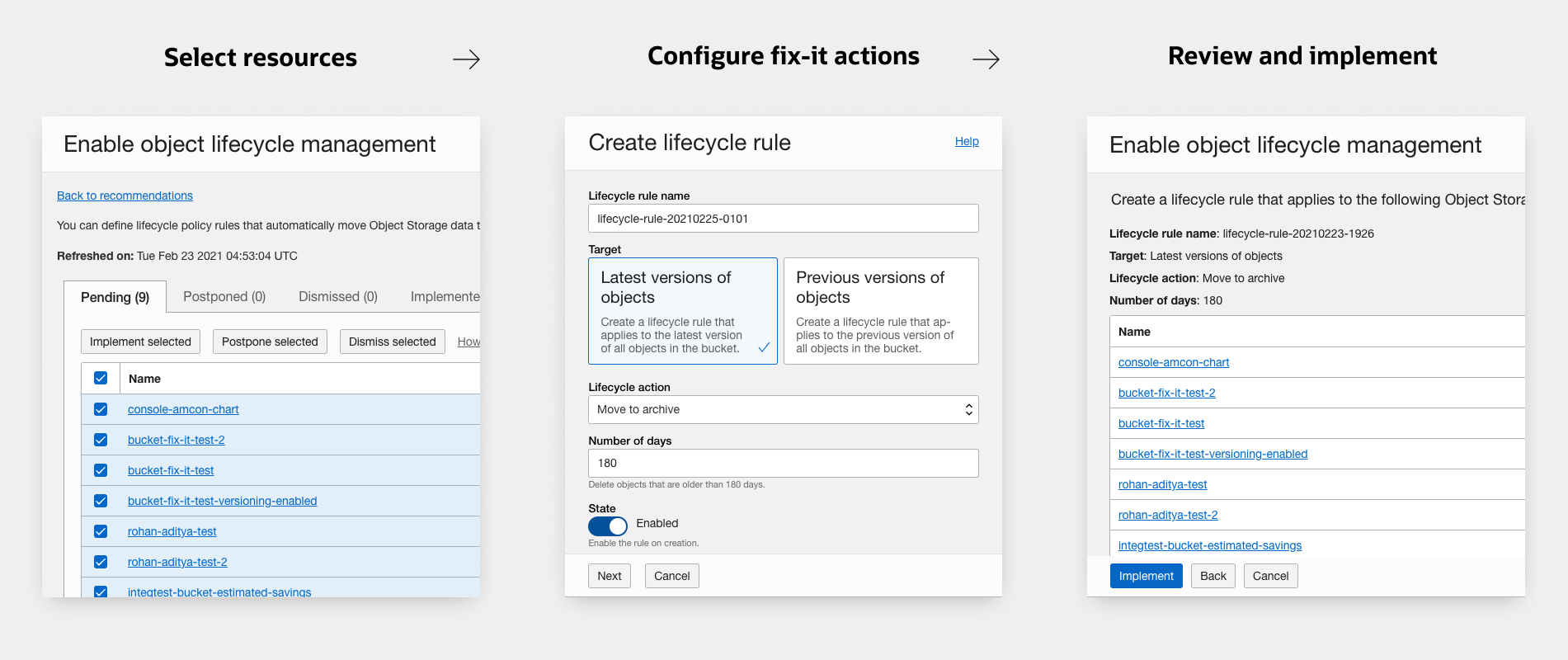A screenshot of a Fit-it flow.