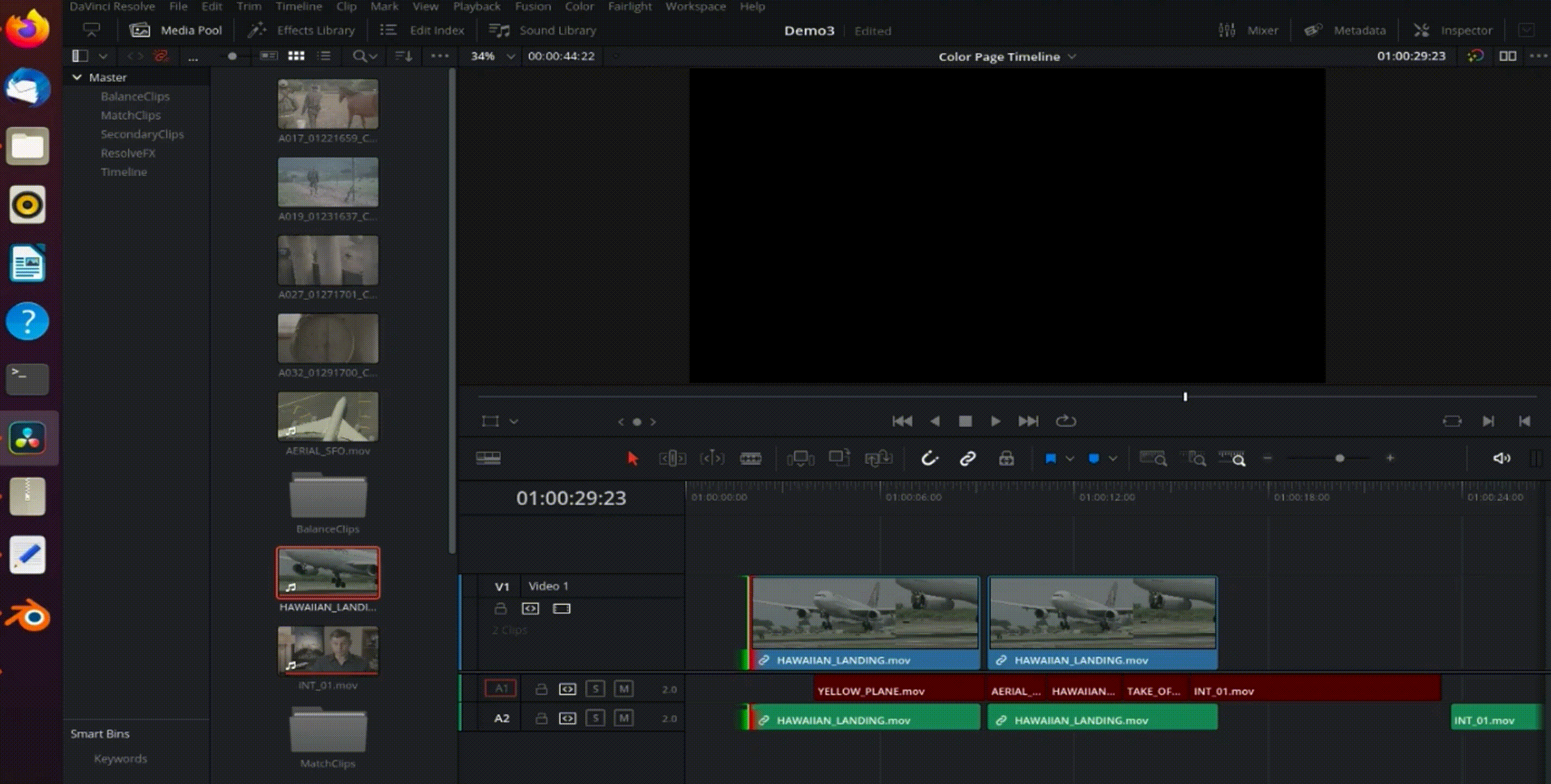  A gif of the Demo3 project running.