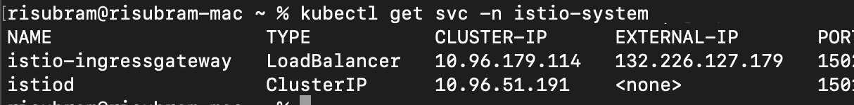 A screenshot of the code showing the created load balancer.