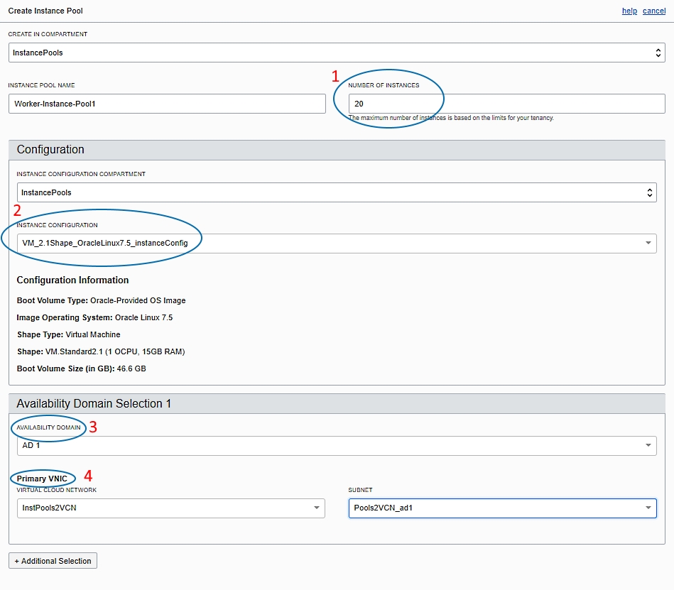 Oracle Instance Pools
