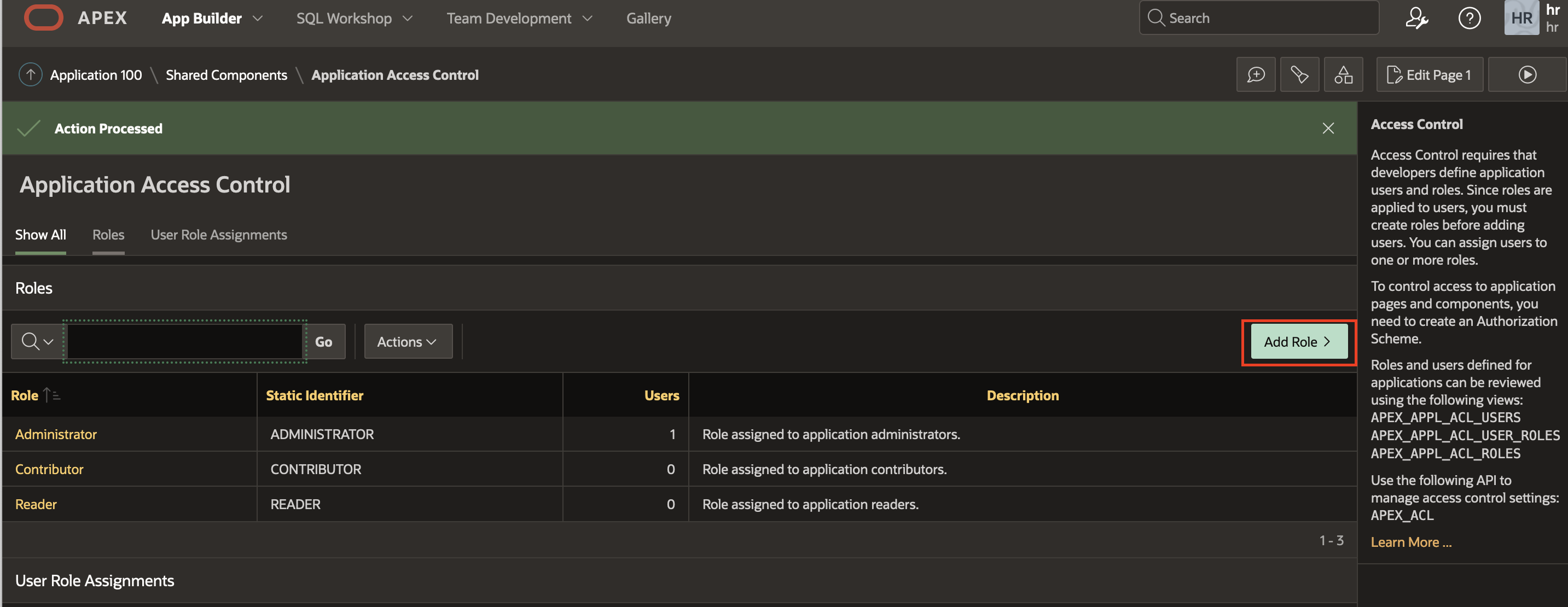 Security enforcement in multi-tier applications using Oracle RAS