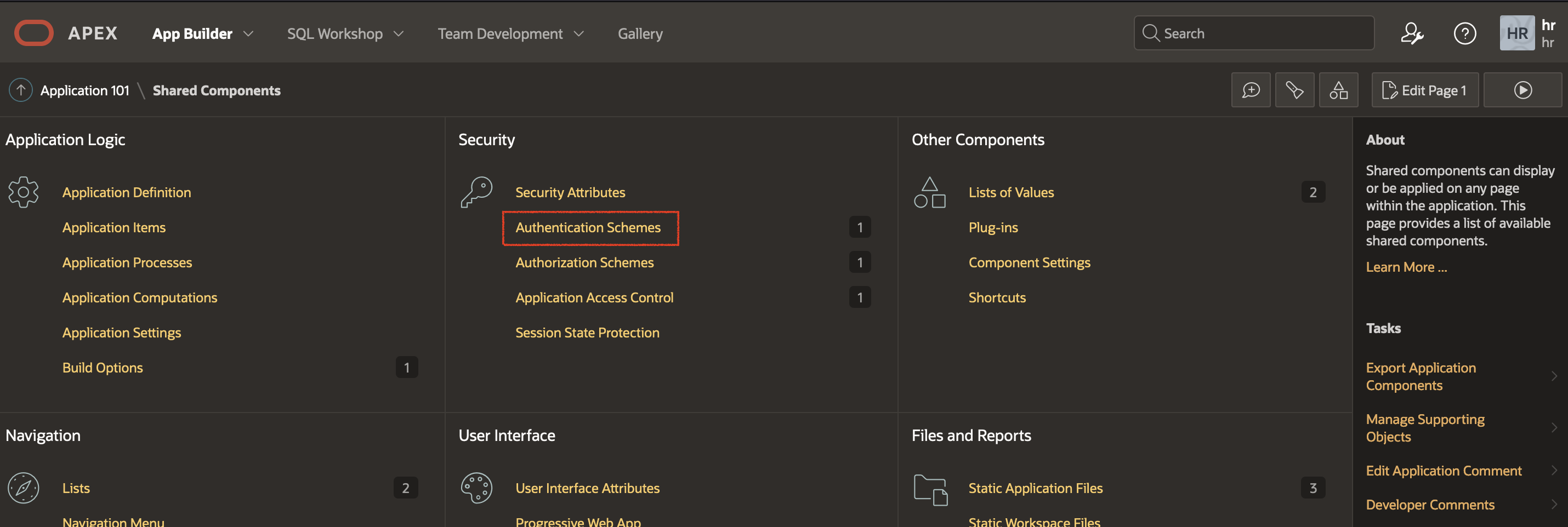 Security enforcement in multi-tier applications using Oracle RAS