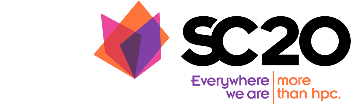 Logo for the SC20 event.