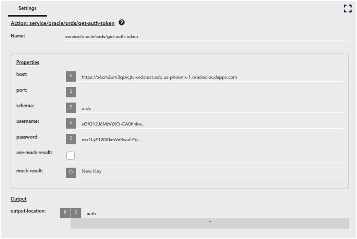 A screenshot of the settings menu for API Autoflow.